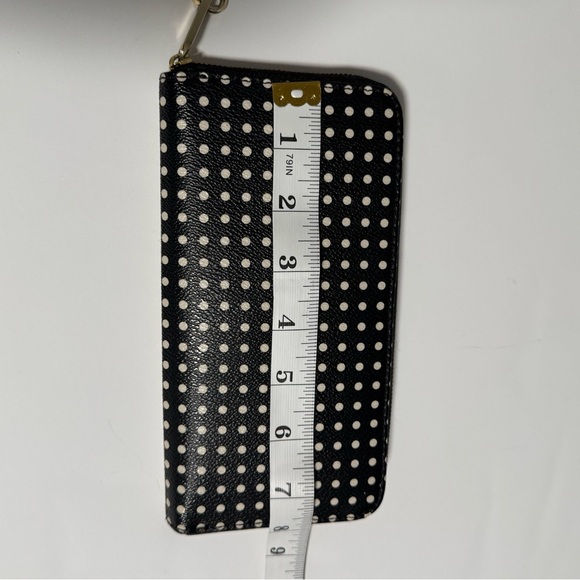 Fossil Polka dot wallet with gold zipper - Picture 6 of 10